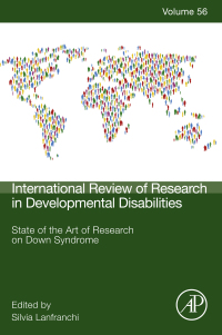 Cover image: State of the Art of Research on Down Syndrome 9780128184547