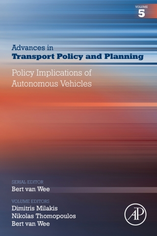 Cover image: Policy Implications of Autonomous Vehicles 1st edition 9780128201916