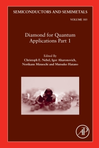 صورة الغلاف: Diamond for Quantum Applications Part 1 1st edition 9780128202401