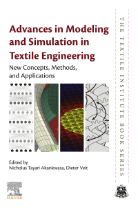 Cover image: Advances in Modeling and Simulation in Textile Engineering 9780128229774