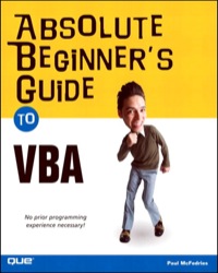 Imagen de portada: Absolute Beginner's Guide to VBA 1st edition 9780131389984