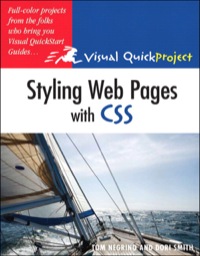 Titelbild: Styling Web Pages with CSS 1st edition 9780321555571