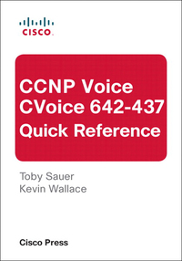 Imagen de portada: CCNP Voice CVoice 642-437 Quick Reference 3rd edition 9780132375566