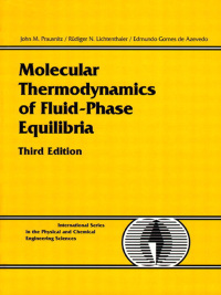 Cover image: Molecular Thermodynamics of Fluid-Phase Equilibria 3rd edition 9780139777455