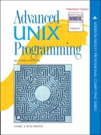 Cover image: Advanced UNIX Programming 2nd edition 9780131411548