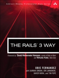 Cover image: Rails 3 Way, The 2nd edition 9780132480314