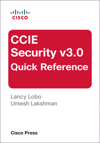 Imagen de portada: CCIE Security v3.0 Quick Reference 2nd edition 9781587143335
