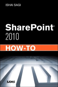Titelbild: SharePoint 2010 How-To 1st edition 9780672333354