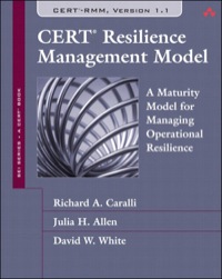 Cover image: CERT Resilience Management Model (CERT-RMM) 1st edition 9780321712431