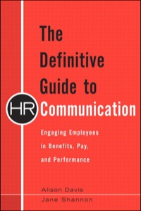 Cover image: Definitive Guide to HR Communication, The 1st edition 9780137061433