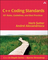 Cover image: C++ Coding Standards 1st edition 9780321113580