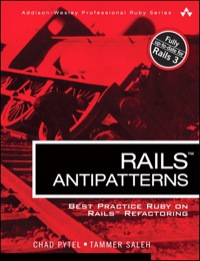 Imagen de portada: Rails AntiPatterns 1st edition 9780321604811