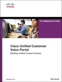 Imagen de portada: Cisco Unified Customer Voice Portal 1st edition 9781587142901