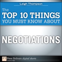 Omslagafbeelding: The Top 10 Things You Must Know About Negotiations 1st edition 9780132685542