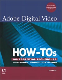 Titelbild: Adobe Digital Video How-Tos 1st edition 9780321473813