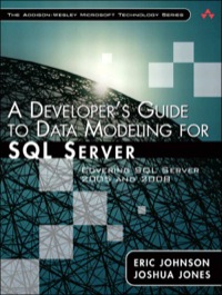صورة الغلاف: Developer's Guide to Data Modeling for SQL Server, A 1st edition 9780321497642