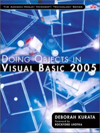 Cover image: Doing Objects in Visual Basic 2005 1st edition 9780321320490