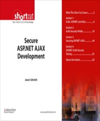 Immagine di copertina: Secure ASP.NET AJAX Development (Digital Short Cut) 1st edition 9780132701679