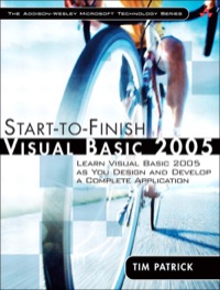 Cover image: Start-to-Finish Visual Basic 2005 1st edition 9780321398000