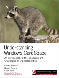 Cover image: Understanding Windows CardSpace 1st edition 9780132701709