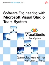 Cover image: Software Engineering with Microsoft Visual Studio Team System 1st edition 9780132702140