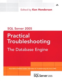Imagen de portada: SQL Server 2005 Practical Troubleshooting 1st edition 9780321447746