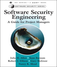Omslagafbeelding: Software Security Engineering 1st edition 9780132702454