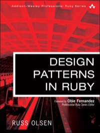 Imagen de portada: Design Patterns in Ruby 1st edition 9780321490452