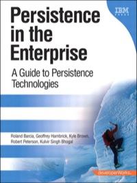 Cover image: Persistence in the Enterprise 1st edition 9780131587564