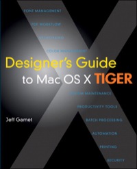 Imagen de portada: Designer's Guide to Mac OS X Tiger 1st edition 9780321412461
