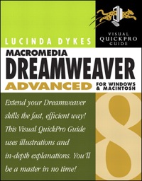 Imagen de portada: Macromedia Dreamweaver 8 Advanced for Windows and Macintosh 1st edition 9780321384027