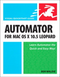 Imagen de portada: Automator for Mac OS X 10.5 Leopard 1st edition 9780132712347
