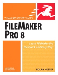 صورة الغلاف: FileMaker Pro 8 for Windows and Macintosh 1st edition 9780321396747