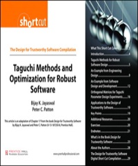 Titelbild: Taguchi Methods and Optimization for Robust Software (Digital Short Cut) 1st edition 9780132713085