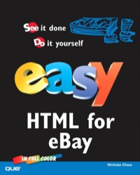 Imagen de portada: Easy HTML for eBay 1st edition 9780132713672