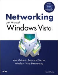 Omslagafbeelding: Networking with Microsoft Windows Vista 1st edition 9780789737779