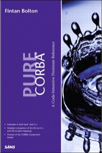 Cover image: Pure Corba 1st edition 9780672318122