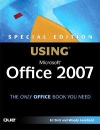 Imagen de portada: Special Edition Using Microsoft Office 2007 1st edition 9780132714587