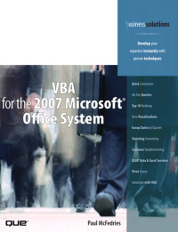 Cover image: VBA for the 2007 Microsoft Office System 1st edition 9780789730763