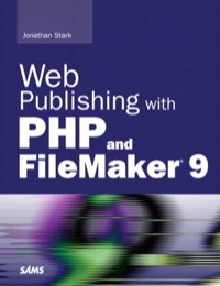 Imagen de portada: Web Publishing with PHP and FileMaker 9 1st edition 9780672329500