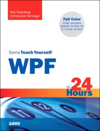 Omslagafbeelding: Sams Teach Yourself WPF in 24 Hours 1st edition 9780672329852