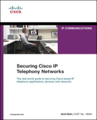 Imagen de portada: Securing Cisco IP Telephony Networks 1st edition 9781587142956