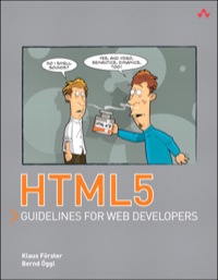 Imagen de portada: HTML5 Guidelines for Web Developers 1st edition 9780321772749