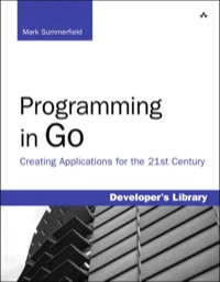 Cover image: Programming in Go 1st edition 9780321774637