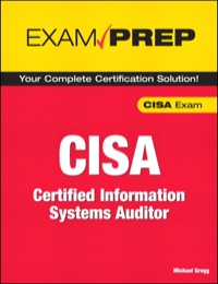 Omslagafbeelding: CISA Exam Prep 1st edition 9780789735737