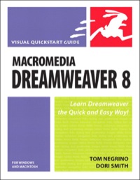 Imagen de portada: Macromedia Dreamweaver 8 for Windows and Macintosh 1st edition 9780132798303