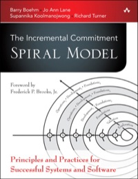 Imagen de portada: Incremental Commitment Spiral Model, The 1st edition 9780321808226