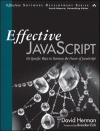 Cover image: Effective JavaScript 1st edition 9780321812186