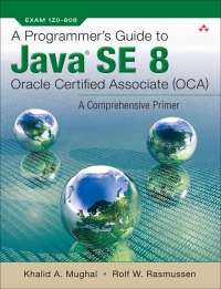 Cover image: A Programmer's Guide to Java SE 8 Oracle Certified Associate (OCA) 1st edition 9780132943109