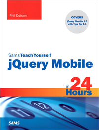 Imagen de portada: Sams Teach Yourself jQuery Mobile in 24 Hours 1st edition 9780321822086